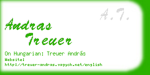 andras treuer business card